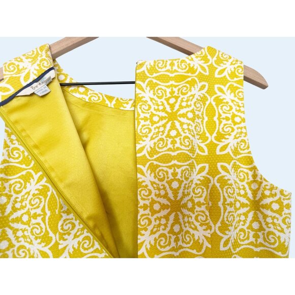 BODEN Talia Mimosa Woodblock Printed Sheath Dress Sz 6 - Picture 6 of 8